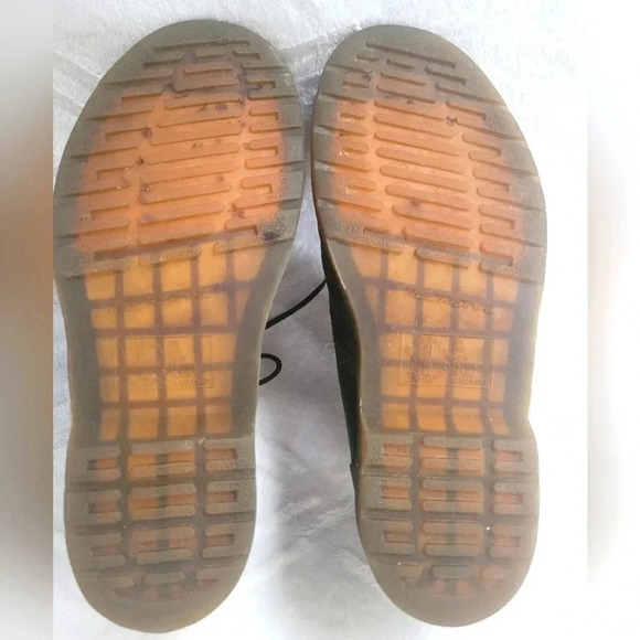 DR. MARTENS AIRWAIR brown leather classic lace-up oxfords work shoes, Men's 10 - Picture 11 of 13